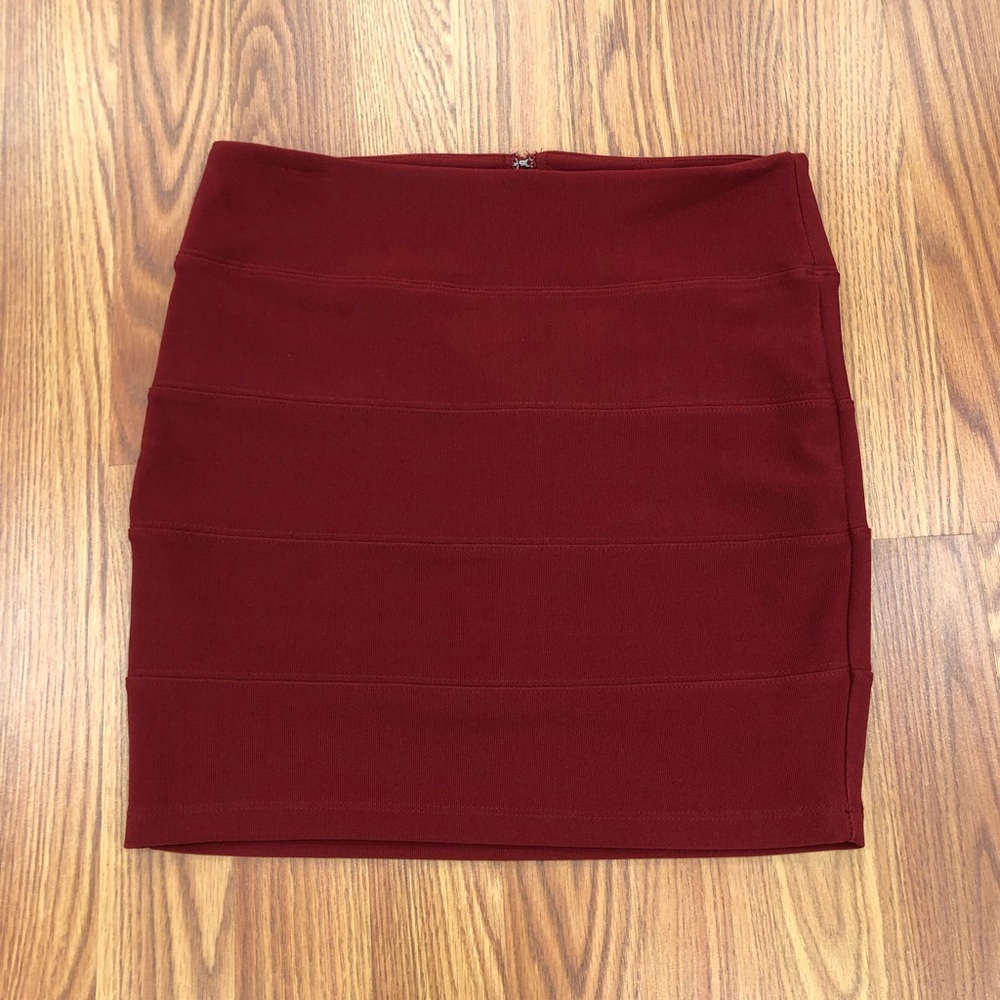 Cute Burnt red mini skirt